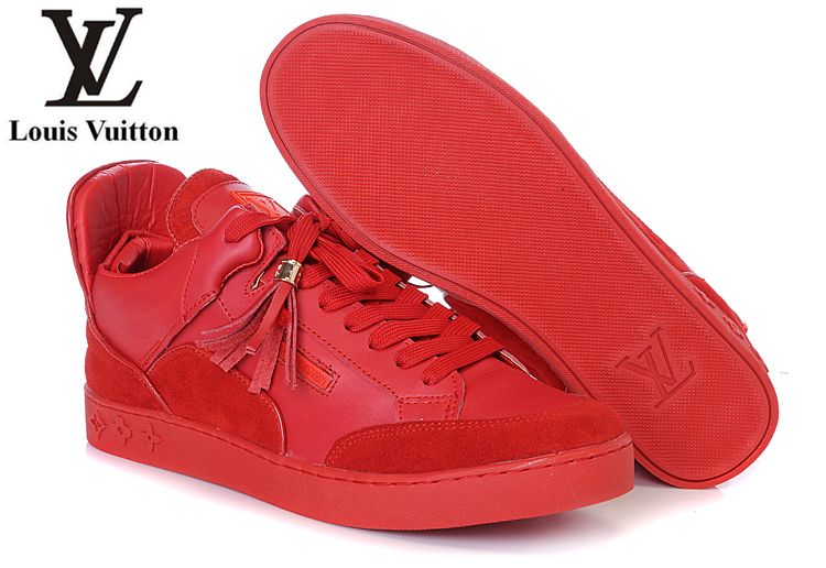 louis vuitton chaussures homme rouge