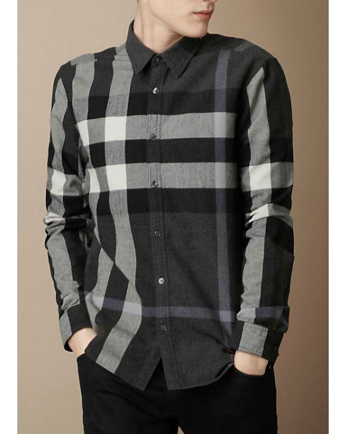 chemise burberry noir homme